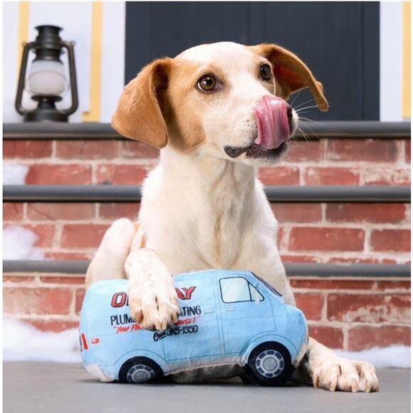 BARK Home Alone Oh-Kay Chrismutts‎ Van Dog Toy Plush Squeaky Play Toss Indoor - Picture 5 of 7